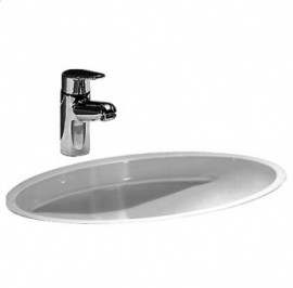 Laufen SAVOY vestavěné umyvadlo 50x35 cm, bez otvoru, glazováno, bílá   H8131920001551